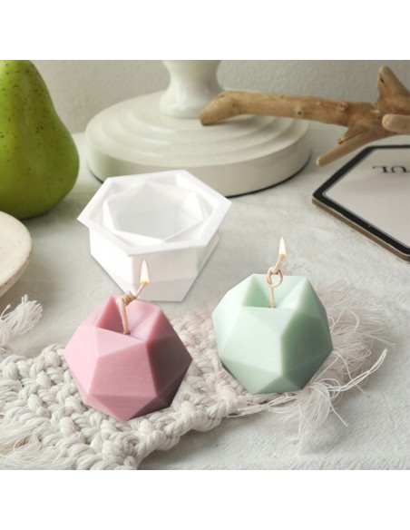 Foremka silikonowa do świec DIY geometryczna